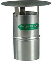 PANF regenkap enkelw INOX, regenkap, kap RVS, nom. diam 80mm