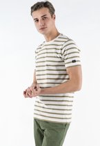 P&S Heren T-shirt-TIM-Cloud/Army-M