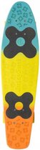 skateboard Big Jim Tricolor 71 cm polypropeen blauw/geel/oranje