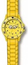 horloge Minions junior rubber 24 cm geel