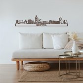 Skyline Meppel Notenhout 165 Cm Wanddecoratie Voor Aan De Muur Met Tekst City Shapes