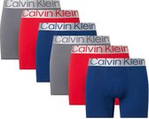 Calvin Klein 6-pack boxershorts brief grey sky/berry sangria/lake crest
