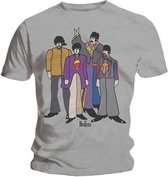 Tshirt Homme The Beatles - S- Yellow Grijs Sous Marin