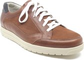 GIJS 2098 208 9612, Cognacbruine sneaker wijdte K