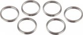 shaft rings aluminium zilver 6 stuks