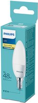 Philips LED E14 - 6W (48W) - Warm Wit Licht - Niet Dimbaar - 10 stuks