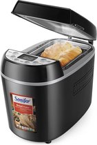 Harmonylife Automatische broodbakmachine | 870 w| Broodmaker | Broodmachine | Programmeerbaar | LCD Display | 1.3 kg | Deegmachine | Zwart | 12 programma’s | Antiaanbaklaag | Glutenvrij bakke