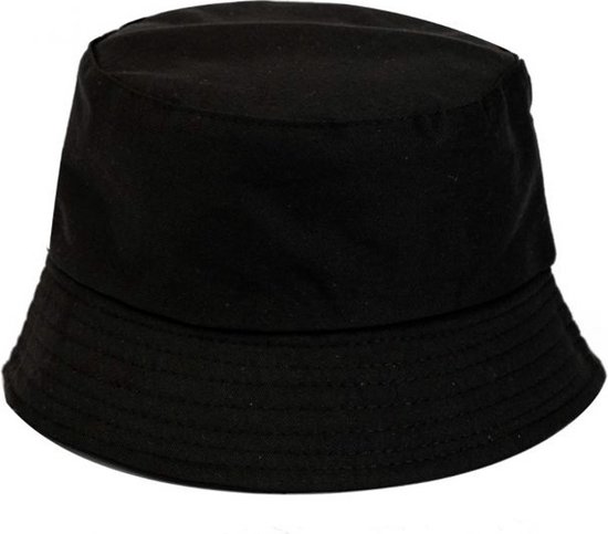 bucket hat dames zwart