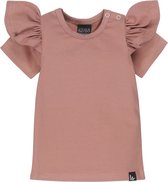 Ruffle t-shirt clay pink /