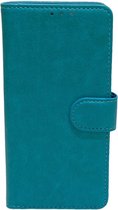 Samsung Galaxy A41 Turquoise - Portemonnee Wallet Case Pasjeshouder - boek Telefoonhoesje Kunstleer - Book case