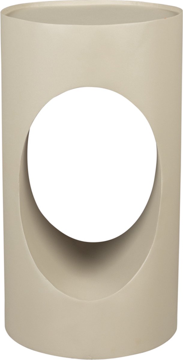 Dutchbone Sai Bijzettafel Rond 30 cm Metaal Zand/ Beige