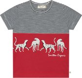 Smitten Organic - Smitten Organic Safari Luipaard Korte Mouwen Blokkleuren T-Shirt