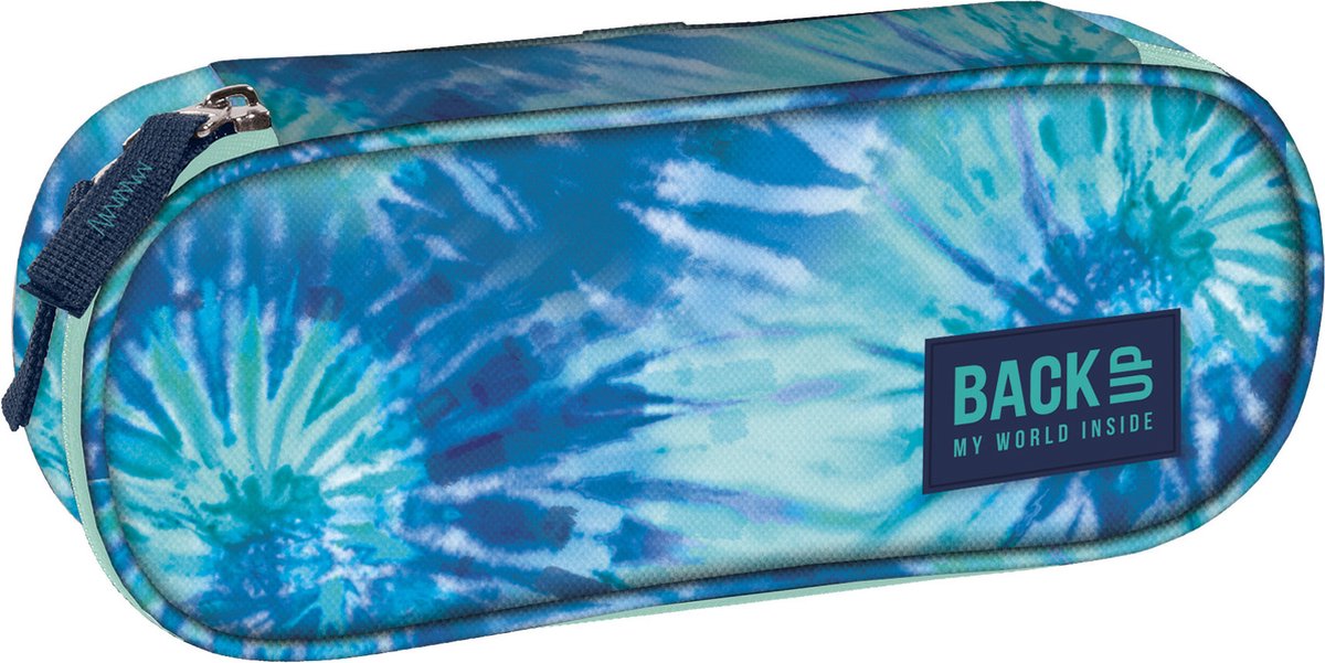 BackUP Etui Tie Dye Blue - 23 x 9 x 5 cm - Polyester