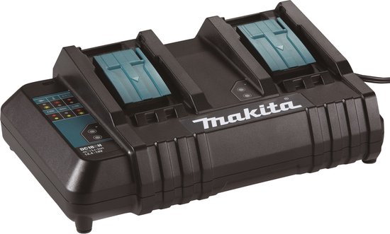 Foto: Makita dc18sh accu duolader zonder usb laadpoort 14 4v 18v li ion 199687 4