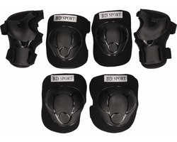 Skate beschermset maat L - 9 tot 10 jaar - kinderen - beschermers skeelers/ skate - kniebeschermers, elleboog en polsbeschermers