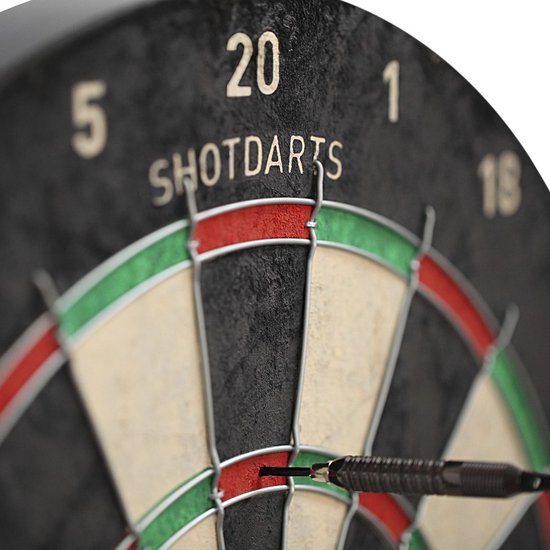 Bulls Classic Dartbord - Rogue Bristle - D45 cm - ophangsysteem - Darten/darts - Dartborden voor kinderen en volwassenen. van Merkloos — afbeelding 2