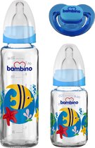 Bambino Blauw Fopspeen- en Flessenset T099