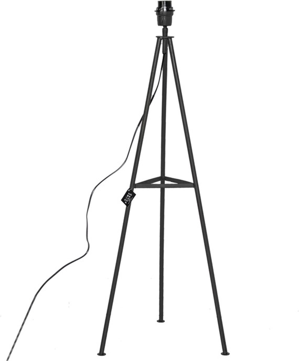 Vloerlamp - Vloerlampen - Vloerlampen Woonkamer - Vloerlamp Zwart - Vloerlamp Industrieel - Staande Lamp - 92 cm