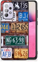 Telefoon Hoesje Geschikt voor Samsung Galaxy A33 5G Hippe Hoesjes met Zwarte rand Kentekenplaten