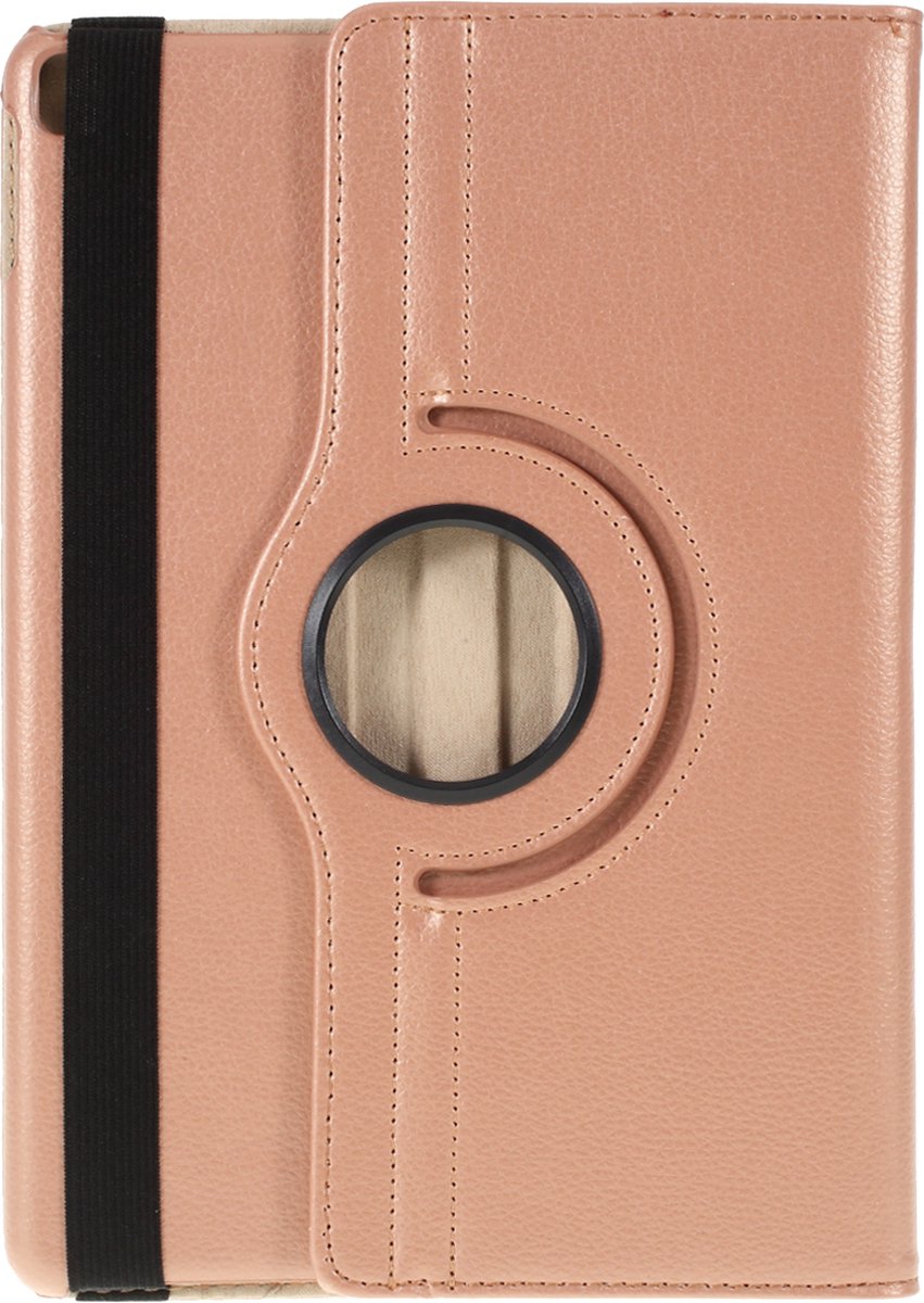 Peachy Litchi Textuur Lederen geschikt voor iPad 10.2 inch & iPad Air 3 10.5 inch (2019) & iPad Pro 10.5 inch (2017) case met cover - Rosé Goud Bescherming Standaard