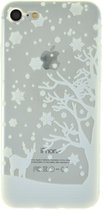 Peachy Wit Snow Winter Christmas Silicone iPhone 7 8 SE 2020 SE 2022 Coque Housse