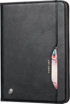 Peachy Wallet Portemonnee Hoes Case met Penhouder Kunstleer voor iPad 10.2 inch & iPad Air 3 10.5 inch (2019) & iPad Pro 10.5 inch (2017) - Zwart