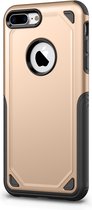 Peachy Pro Armor Gold beschermend hoesje iPhone 7 Plus 8 Plus - Goud Case