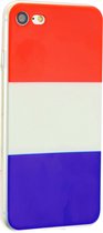 Peachy Nederlandse vlag rood wit blauw TPU iPhone 7 8 SE 2020 SE 2022 hoesje case