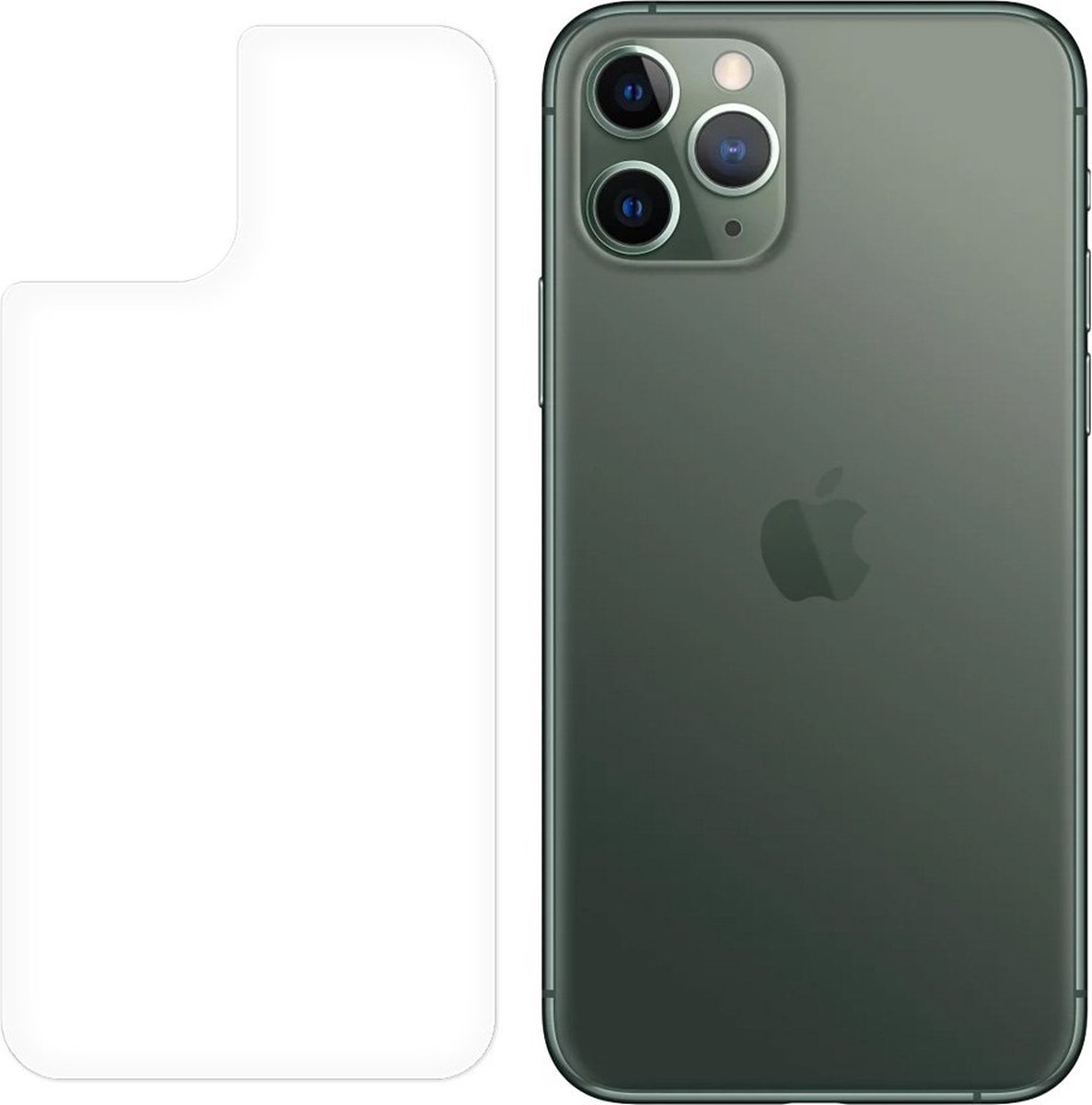 Peachy Achterkant Tempered Glassprotector geschikt voor iPhone 11 - 9H hardheid Krasvast Bescherming