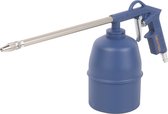 DEXTER - verfpistool voor compressor - verfspuitpistool perslucht - 1L zwaartekrachtbeker - 12 bar - aluminium