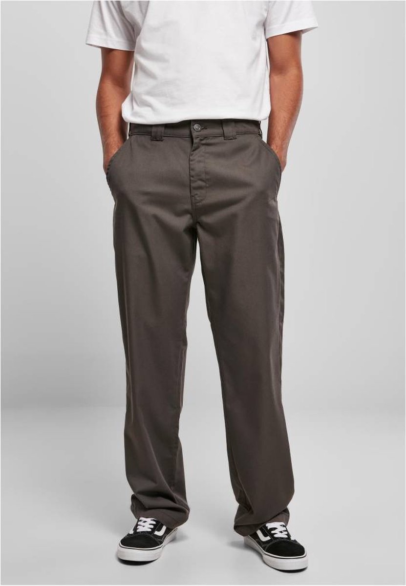 Urban Classics Broek rechte pijpen -Taille 30 inch- Classic Workwear Zwart