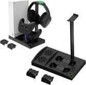 IPEGA - Xbox Series S docking station - Xbox oplaadstation - Charging dock voor 2 Controllers - Headset Houder - Zwart