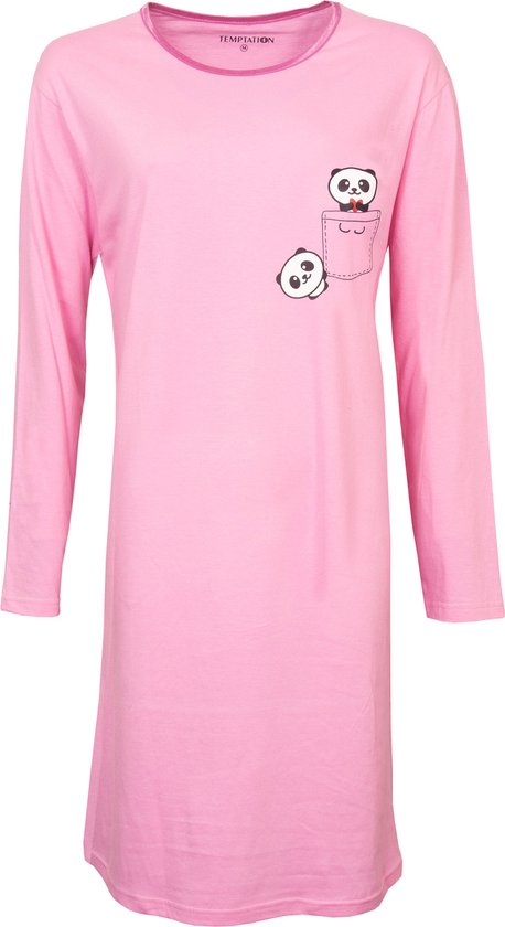 Temptation Big Shirt Femme Rose TPNGD2103A - Tailles: M