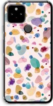 Case Company® - Google Pixel 5 hoesje - Terrazzo Memphis - Soft Cover Telefoonhoesje - Bescherming aan alle Kanten en Schermrand