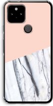 Case Company® - Google Pixel 5 hoesje - A touch of peach - Soft Cover Telefoonhoesje - Bescherming aan alle Kanten en Schermrand