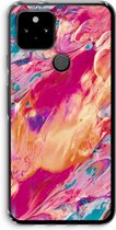 Case Company® - Google Pixel 5 hoesje - Pastel Echoes - Soft Cover Telefoonhoesje - Bescherming aan alle Kanten en Schermrand