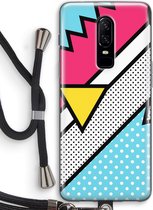 Case Company® - OnePlus 6 hoesje met Koord - Pop Art #3 - Telefoonhoesje met Zwart Koord - Bescherming aan alle Kanten en Over de Schermrand