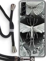 Case Company® - Samsung Galaxy S21 Plus hoesje met Koord - Haeckel Tineida - Telefoonhoesje met Zwart Koord - Bescherming aan alle Kanten en Over de Schermrand