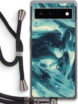 Case Company® - Google Pixel 6 hoesje met Koord - Dreaming About Whales - Telefoonhoesje met Zwart Koord - Bescherming aan alle Kanten en Over de Schermrand