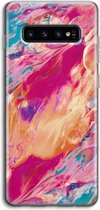 Case Company® - Samsung Galaxy S10 4G hoesje - Pastel Echoes - Soft Cover Telefoonhoesje - Bescherming aan alle Kanten en Schermrand
