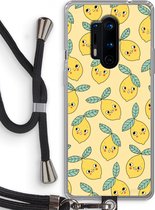 Case Company® - OnePlus 8 Pro hoesje met Koord - Citroenen - Telefoonhoesje met Zwart Koord - Bescherming aan alle Kanten en Over de Schermrand