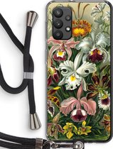 Case Company® - Samsung Galaxy A32 4G hoesje met Koord - Haeckel Orchidae - Telefoonhoesje met Zwart Koord - Bescherming aan alle Kanten en Over de Schermrand