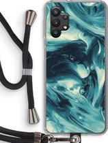 Case Company® - Samsung Galaxy A32 5G hoesje met Koord - Dreaming About Whales - Telefoonhoesje met Zwart Koord - Bescherming aan alle Kanten en Over de Schermrand