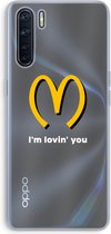 Case Company® - Oppo A91 hoesje - I'm lovin' you - Soft Cover Telefoonhoesje - Bescherming aan alle Kanten en Schermrand