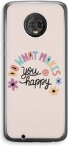 Case Company® - Motorola Moto G6 hoesje - Happy days - Soft Cover Telefoonhoesje - Bescherming aan alle Kanten en Schermrand