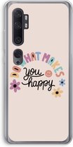 Case Company® - Xiaomi Mi Note 10 hoesje - Happy days - Soft Cover Telefoonhoesje - Bescherming aan alle Kanten en Schermrand