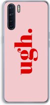 Case Company® - Oppo A91 hoesje - Ugh - Soft Cover Telefoonhoesje - Bescherming aan alle Kanten en Schermrand