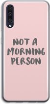 Case Company® - Samsung Galaxy A50 hoesje - Morning person - Soft Cover Telefoonhoesje - Bescherming aan alle Kanten en Schermrand