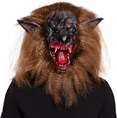 verkleedmasker bebloede weerwolf latex one-size