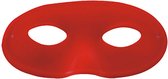 verkleedmasker Domino textiel rood maat M